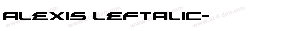 Alexis Leftalic字体转换
